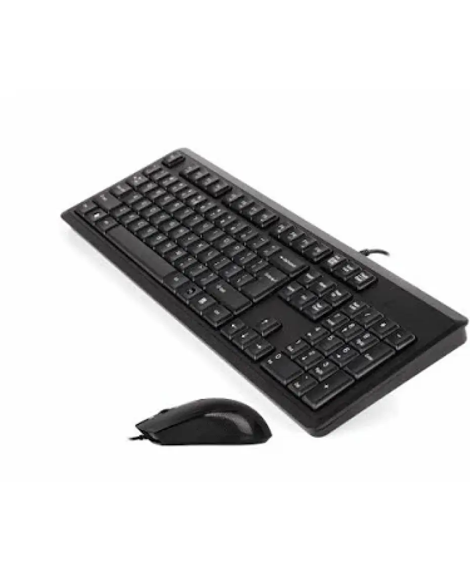 A4 TECH KR-9276 USB Q Trk Optic Mouse Suya Dayanıklı Siyah Multimedya Klavye - Mouse Set