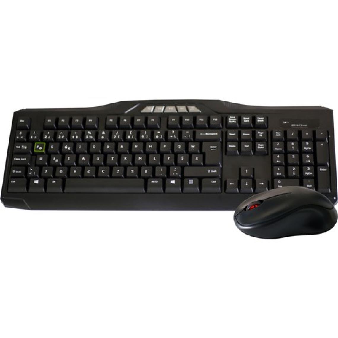 Elba Ec-266 F Usb Siyah Kablosuz Klavye Mouse Set