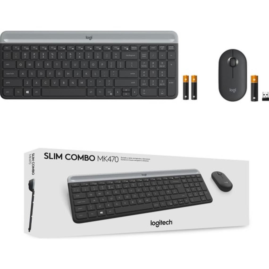 Logitech MK470 Siyah Kablosuz Klavye Mouse Seti