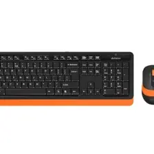 A4Tech FG1010 Kablosuz Q Trk Optic Mouse Siyah/Gri Multimedya Klavye - Mouse Set
