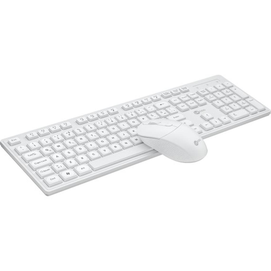 Lenovo Lecoo KW201 Beyaz Kablosuz Klavye Mouse Seti
