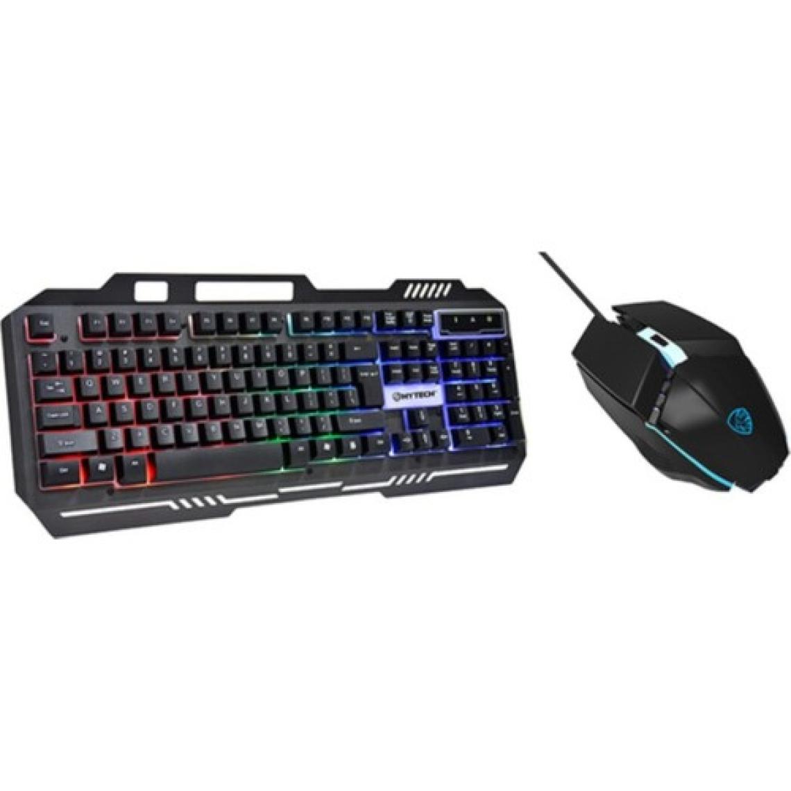 Hytech HKM-X86 Quın Siyah USB Gökkuşağı Zemin Aydınlatmalı Gaming Oyuncu Klavye + Mouse Set
