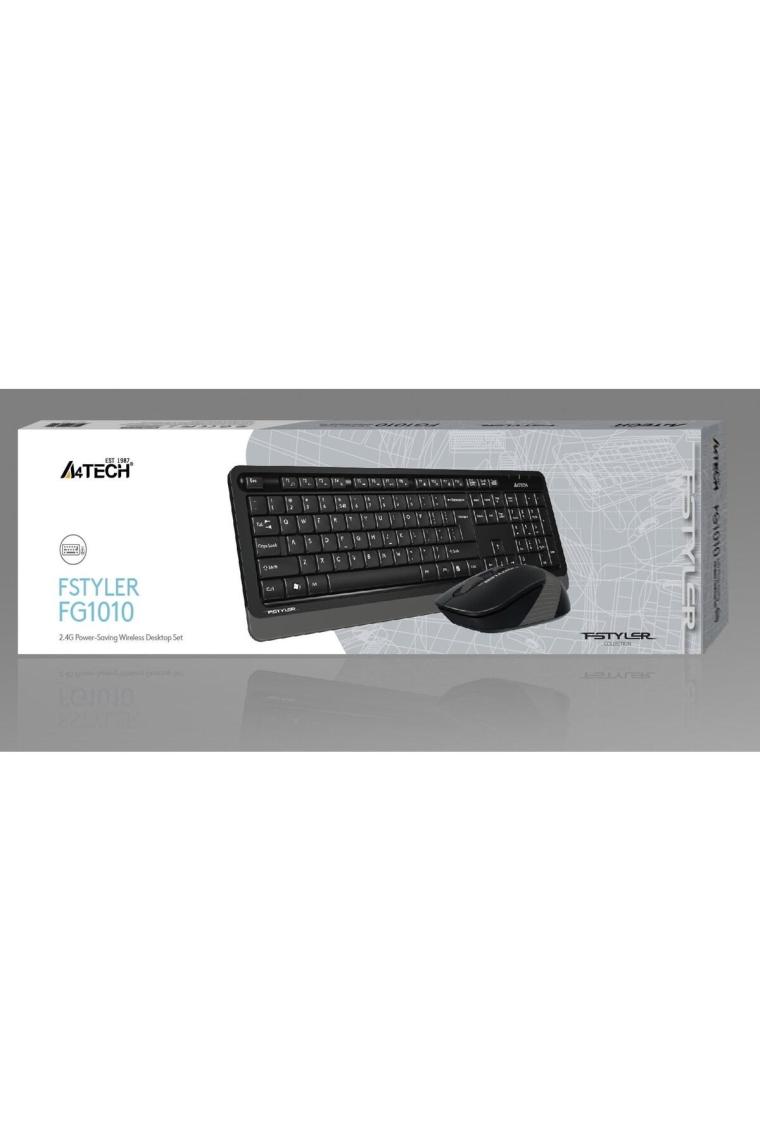 A4 Tech FG1010 Kablosuz Siyah-Gri Klavye Mouse Seti