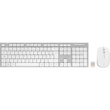 Everest KM-6063 Beyaz / Gri Kablosuz Multimedia Klavye + Mouse Set