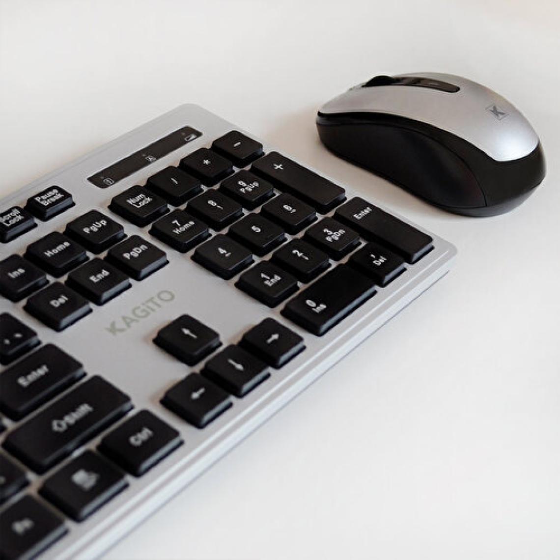 Kagito Silver Kablosuz Klavye & Mouse Set