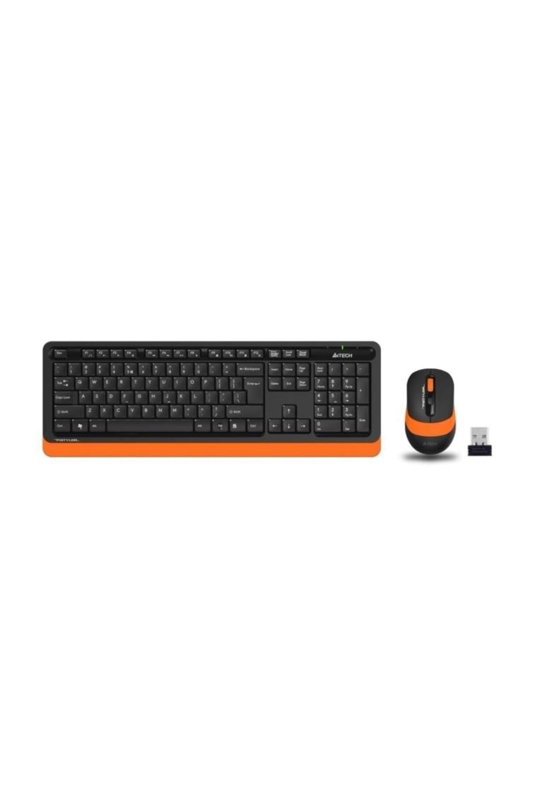 A4 Tech FG1010 Kablosuz Siyah-Turuncu Klavye Mouse Seti