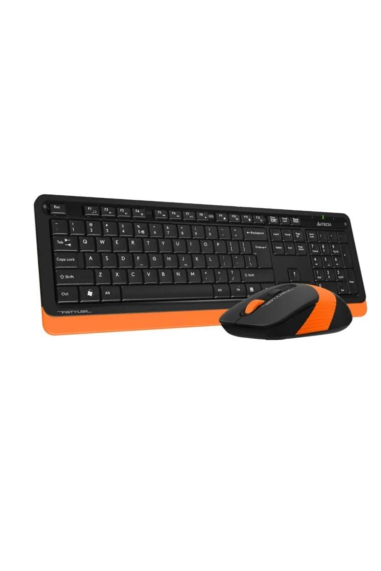 A4 Tech FG1010 Kablosuz Siyah-Turuncu Klavye Mouse Seti