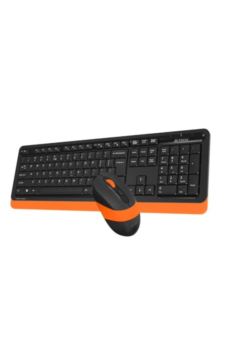A4 Tech FG1010 Kablosuz Siyah-Turuncu Klavye Mouse Seti