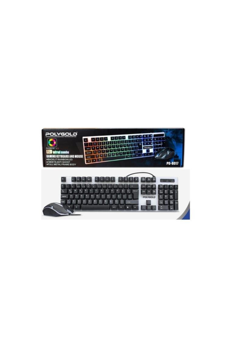Pg-8017 Oyuncu Klavye Mouse Set