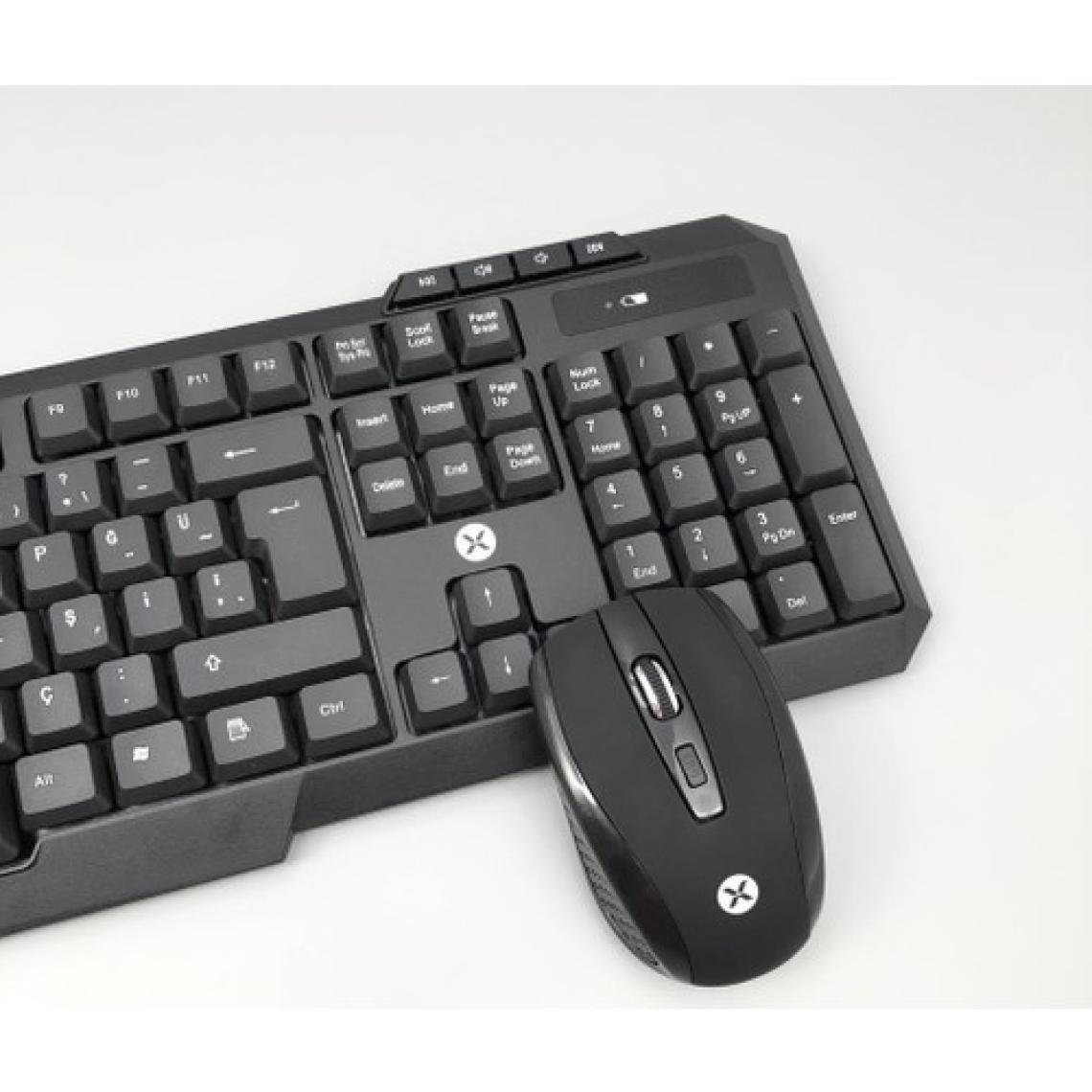 Dexim KM-317 Slim Kablosuz Klavye Mouse Seti - Siyah
