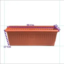 Hak Plastik Balkon Saksı Orta Boy 9 lt