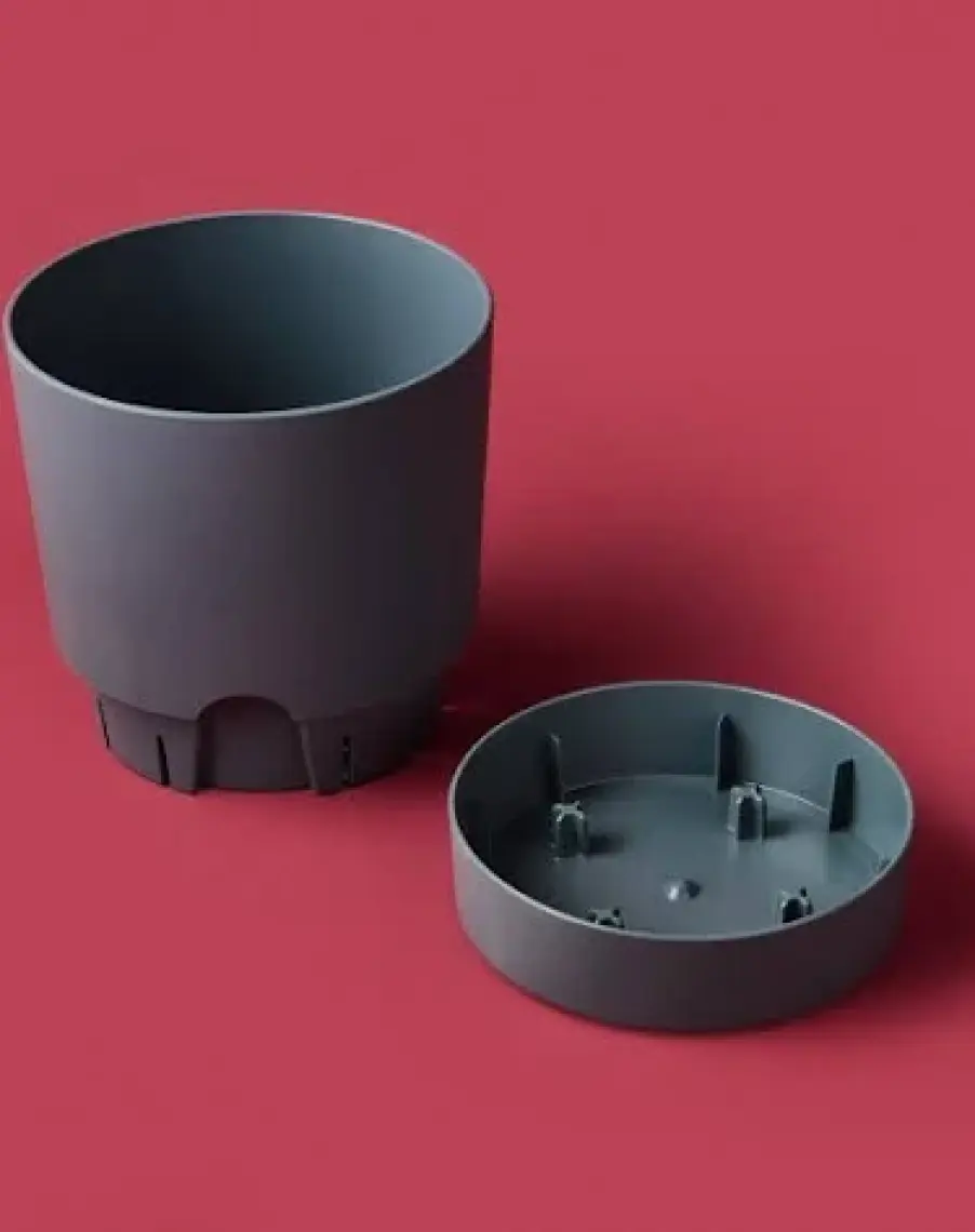 Poliwork Begonya 15 cm Tabaklı Saksı 1,8 lt