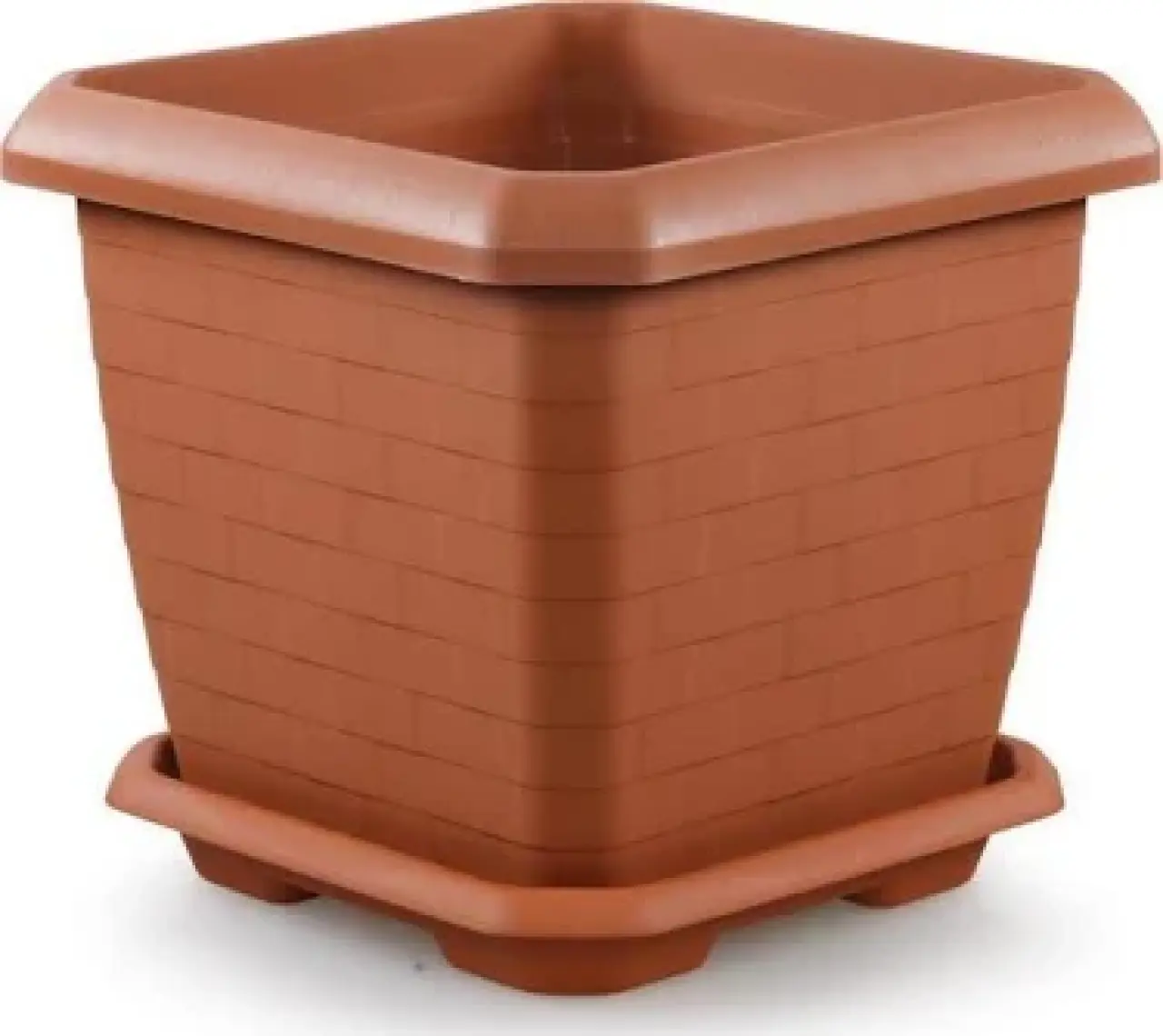 Omnipazar SO-HK04 Hisar Kare Tabaklı Saksı 44 Lt No 4