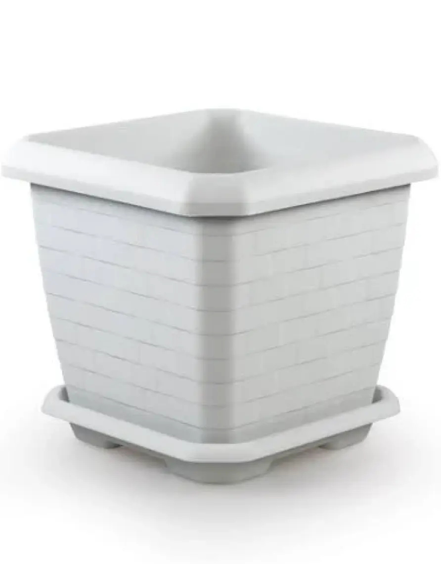 Omnipazar SO-HK04 Hisar Kare Tabaklı Saksı 44 Lt No 4
