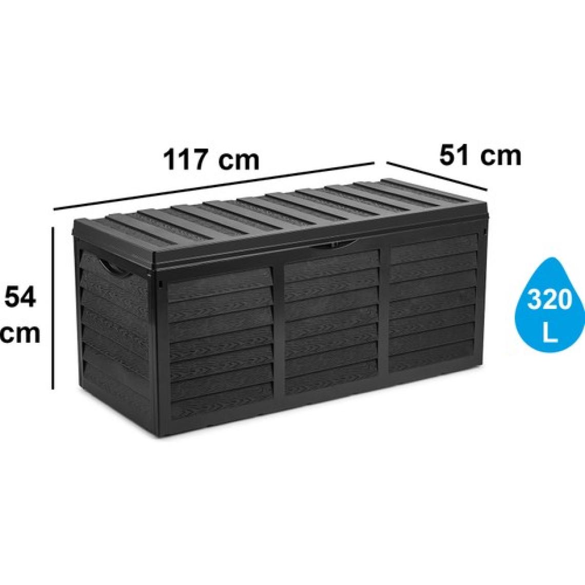 Serinova Bahçe Sandığı 117X51X54 320 Lt. Antrasıt