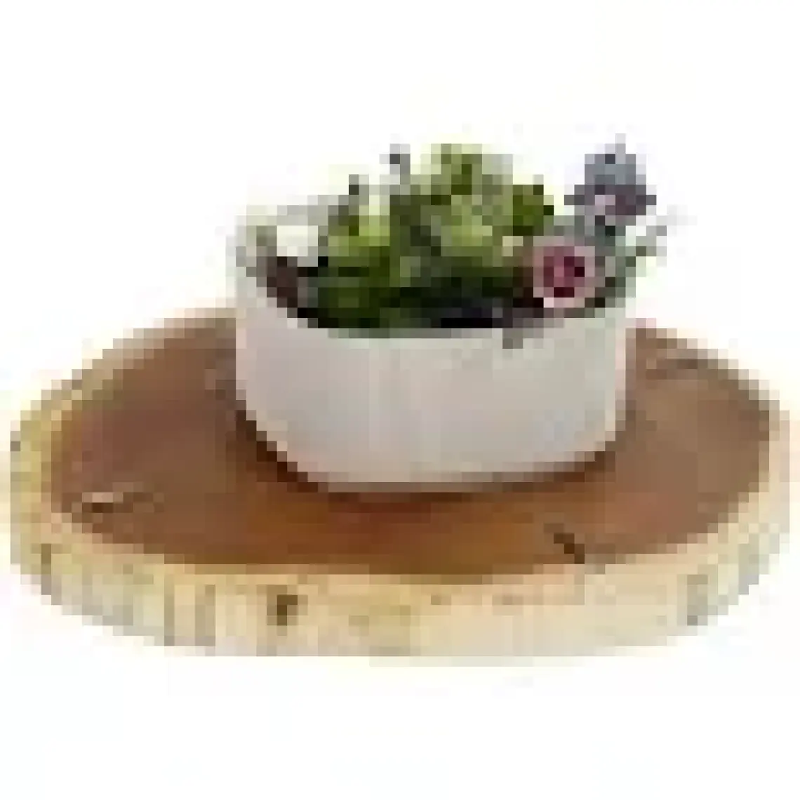 1 Litre Granit Gri Pera Aranjman Saksı Plastik Bitki Çiçek Kaktüs Saksısı No1 16,5x7,5cm