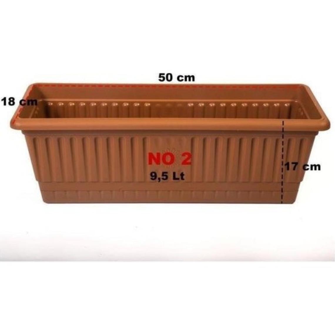 Hak Plastik 2 Adet Hak Plastik Toprak Orta  Balkon Saksı