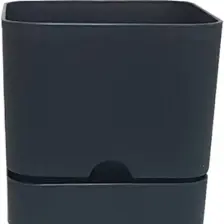 Poliwork Begonya Kare 16 cm Tabaklı Saksı 2,3 lt
