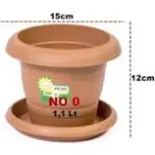 Hak Plastik 6'lı Antik Klasik Çiçek Saksısı no 0