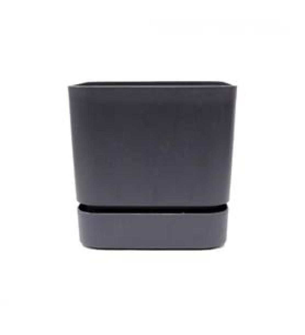 Poliwork Begonya Kare 13 cm Tabaklı Saksı 1,5 lt