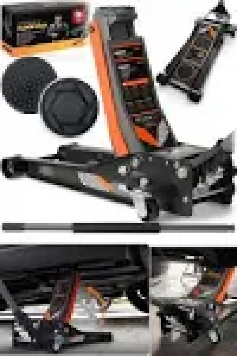 Stilmax Ağır Hizmet İçin 3 Ton Kapasiteli Alçak Şase Hidrolik Kriko Max 47 cm x 2 Çift Piston