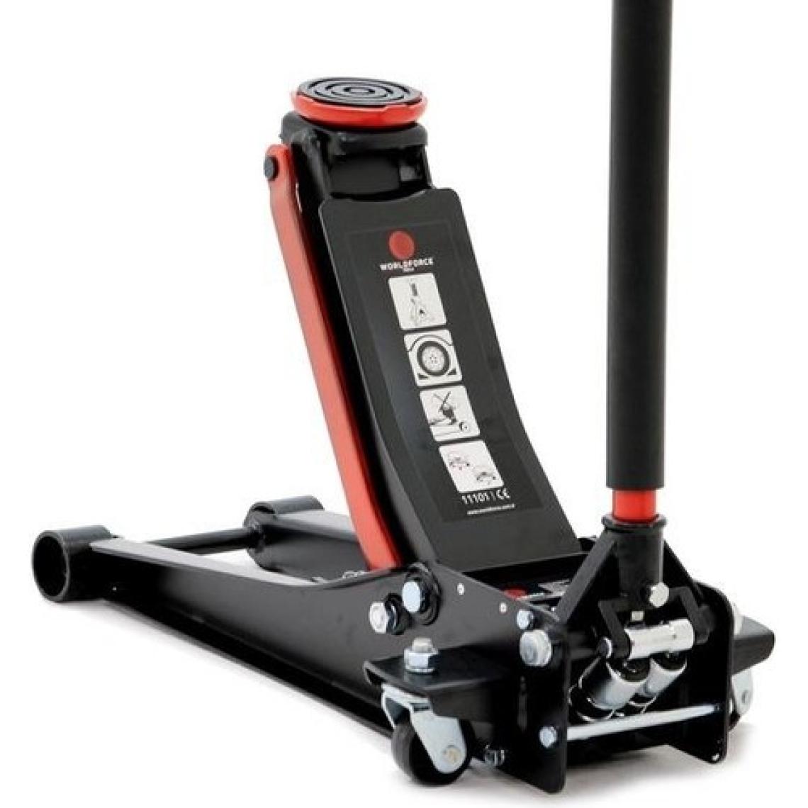 Worldforce 3 Ton Alçak Şase Çift Pistonlu F1 Düşük Profil Kriko