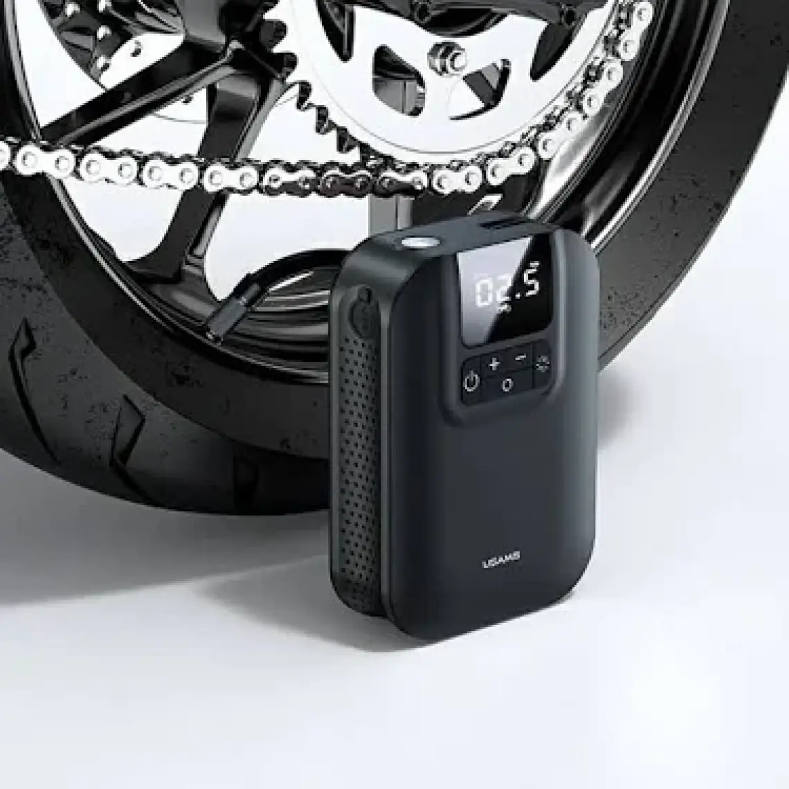 Usams US-ZB215 350PSI 5000MAH Şarjlı Çok Amaçlı Taşınabilir Lastik Hava Pompası