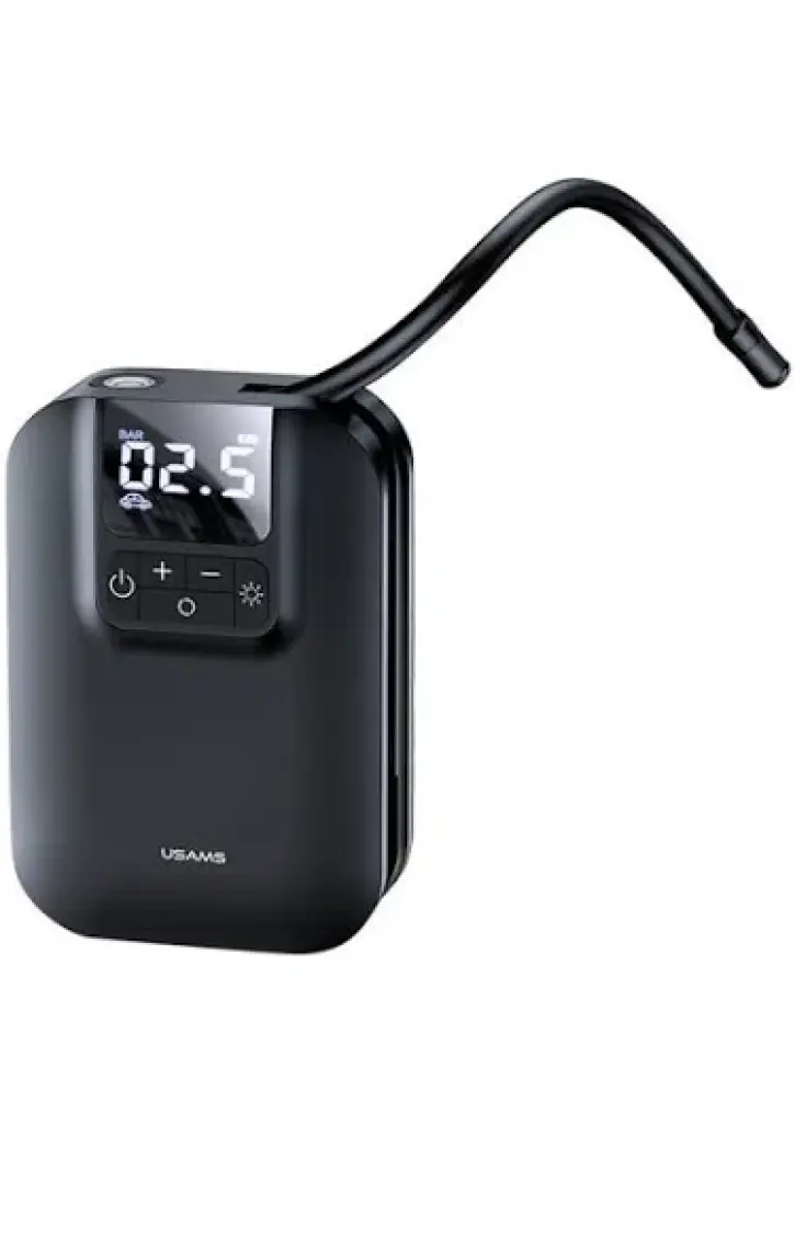 Usams US-ZB215 350PSI 5000MAH Şarjlı Çok Amaçlı Taşınabilir Lastik Hava Pompası