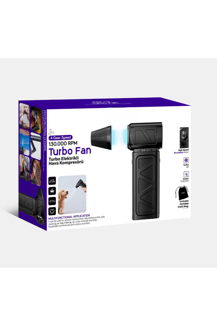 Yeni Turbo Elektrikli Şiddetli Fan Hava Üfleyici Kompresör 130.000RPM Mangal Barbekü Fanı