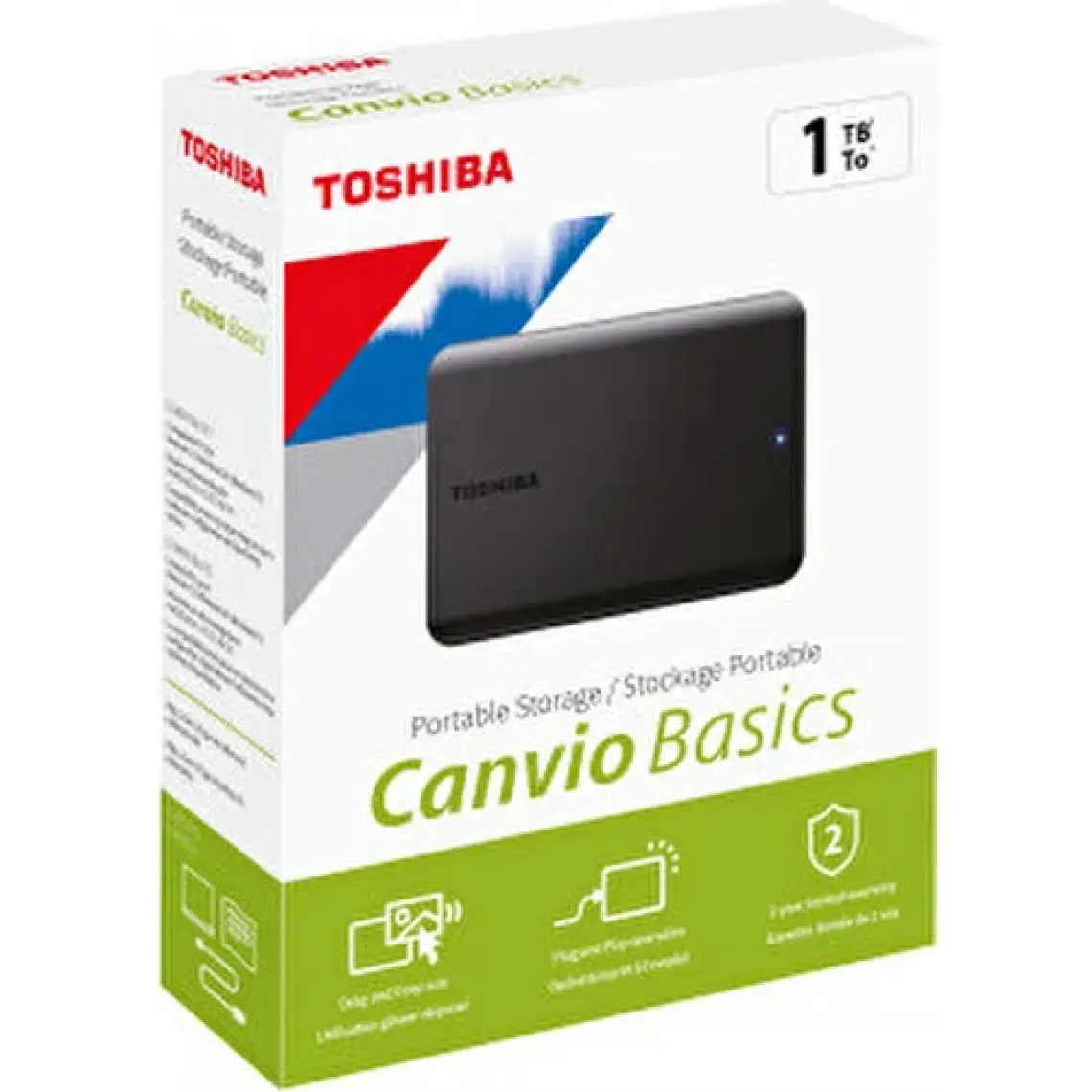 Toshiba Canvio Basic 2.5" 1TB USB 3.2 Gen1 Harici Harddisk-A5 (HDTB510EK3AA)