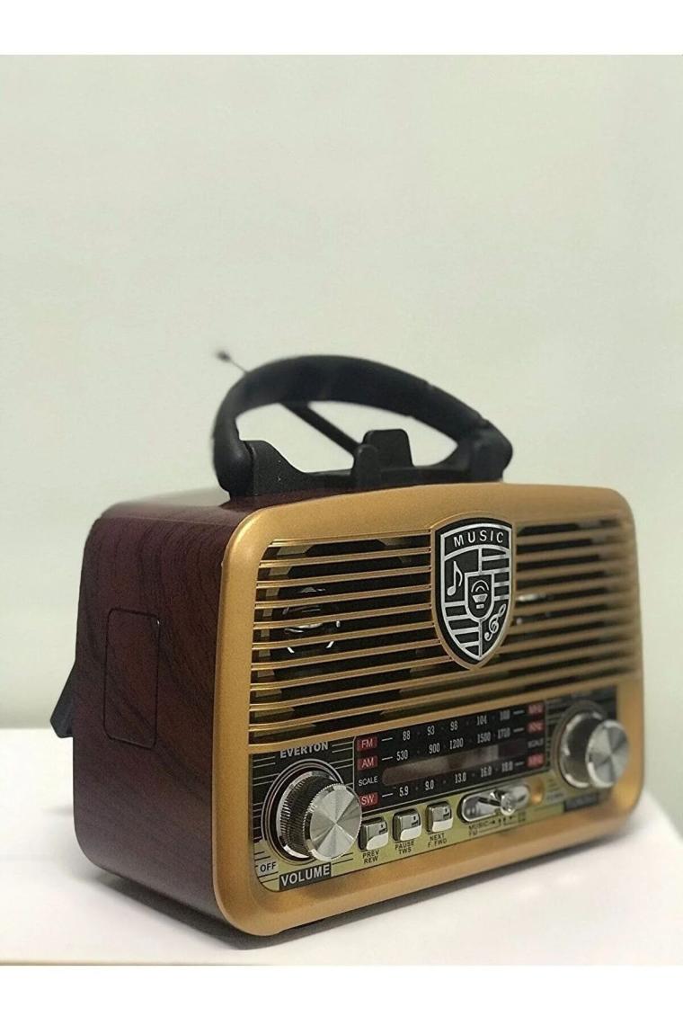 Everon Rt-845 Güneş Enerjili Nostaljik Fm,aux,usb Müzik Çalar