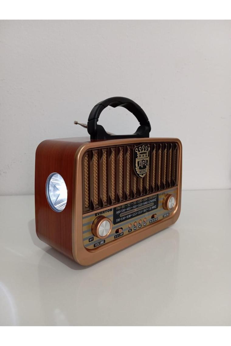 Everton rt-878 usb/bt/fm nostajik fenerli müzik çalar radyo rt-878