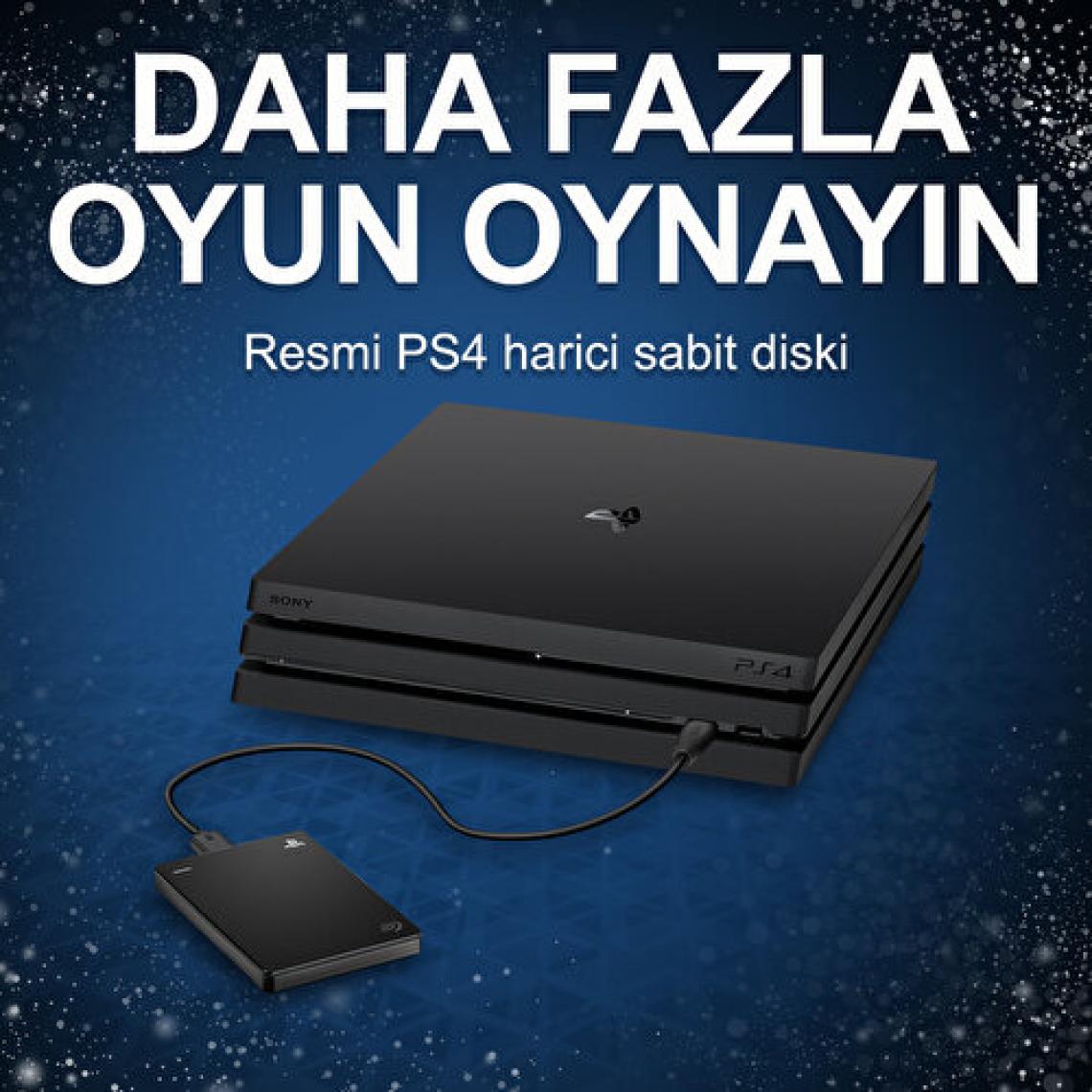 Seagate 2 TB Game Drive PS4 STGD2000200 2.5" USB 3.0 Taşınabilir Disk