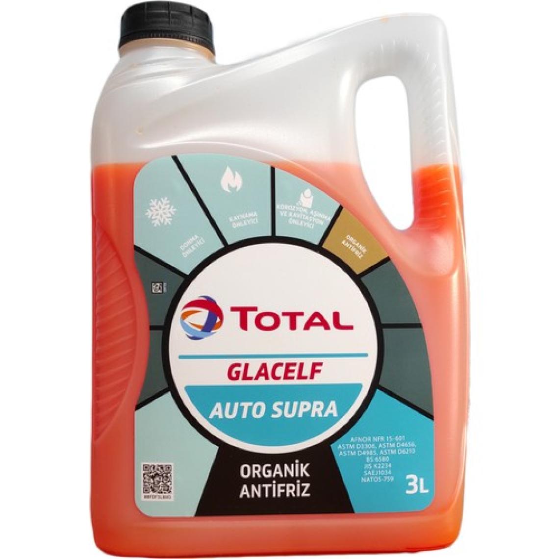 Total Glacelf Auto Supra 3 lt Kırmızı Antifriz