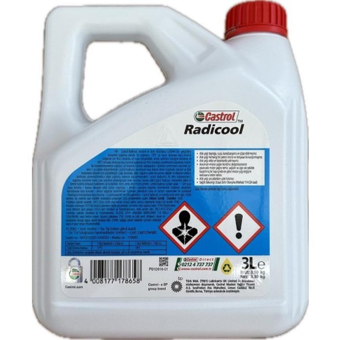 Castrol Radicool 3 lt Mavi Antifriz