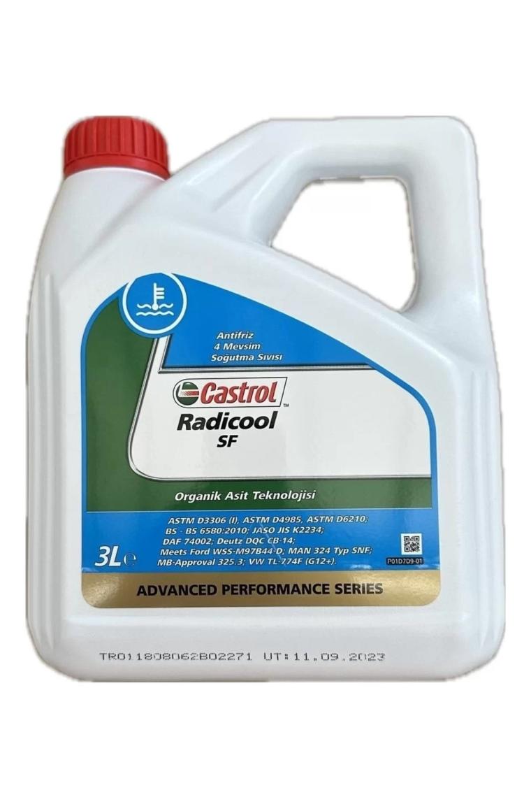 Castrol Radicool Sf 3 Litre Organik Kırmızı Konsantre Antifriz