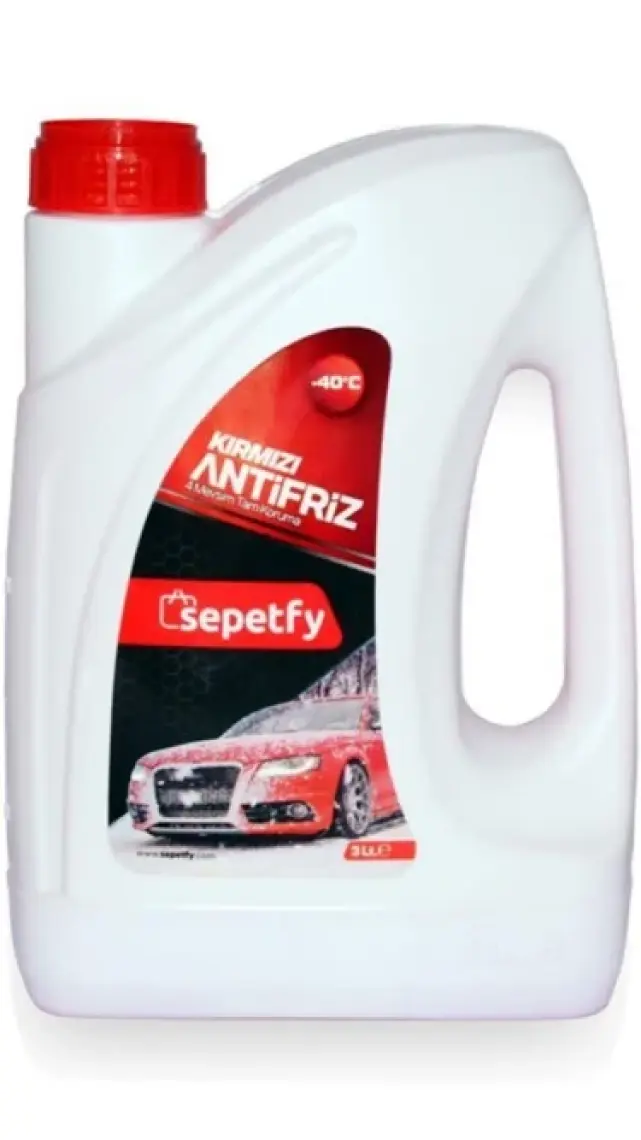 Sepetfy -40°c Kırmızı Organik Antifriz 3 Litre (Üretim Yılı: 2023)