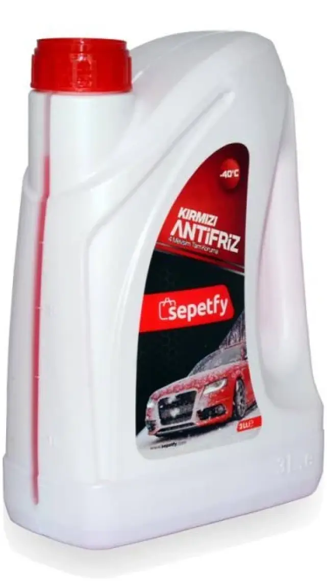 Sepetfy -40°c Kırmızı Organik Antifriz 3 Litre (Üretim Yılı: 2023)