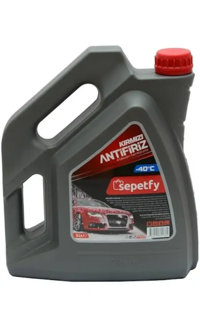 Sepetfy -40°c Kırmızı Organik Antifriz 3 Litre (Üretim Yılı: 2023)