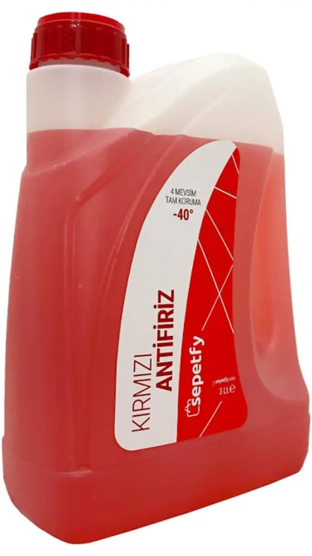 Sepetfy -40°c Kırmızı Organik Antifriz 3 Litre (Üretim Yılı: 2023)