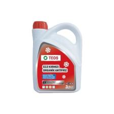 Teos G12 Organik Kırmızı Antifiriz -40C 3 Litre ( 2022 Üretim )