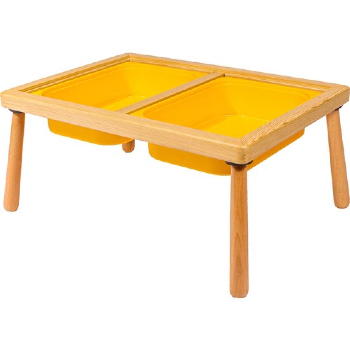 Wood & Joy Doğal Ahşap Duyusal Çocuk Aktivite Masası Oyun Masası ve Çocuk Çalışma Masası