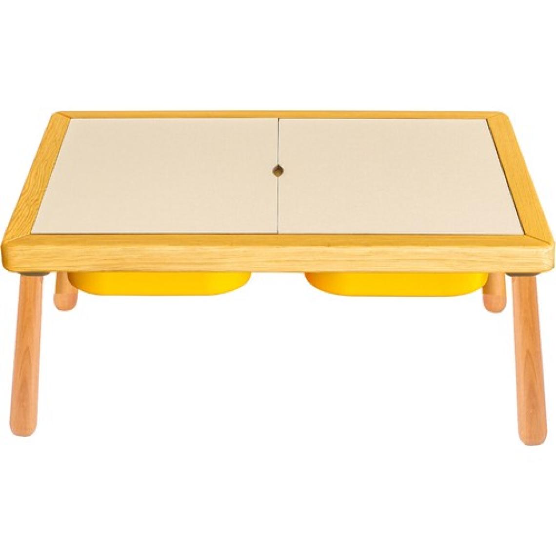Wood & Joy Doğal Ahşap Duyusal Çocuk Aktivite Masası Oyun Masası ve Çocuk Çalışma Masası