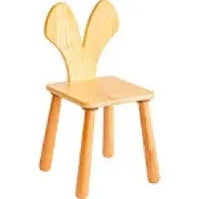 Wood & Joy Doğal Ahşap Çocuk Sandalye Fare