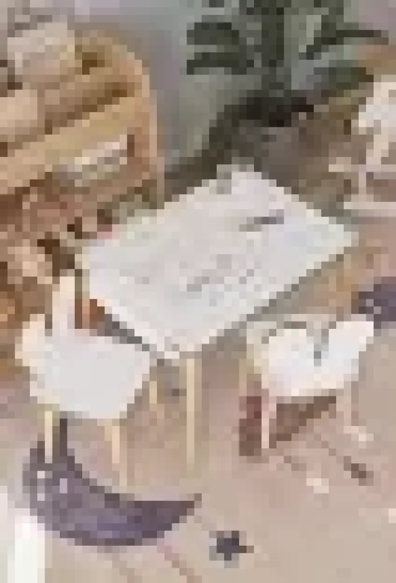 Obi Atölye Resim Kağıdı Rulolu Çocuk Aktivite Masası 60X45 cm 2 Sandalyeli Tavşan Sandalye