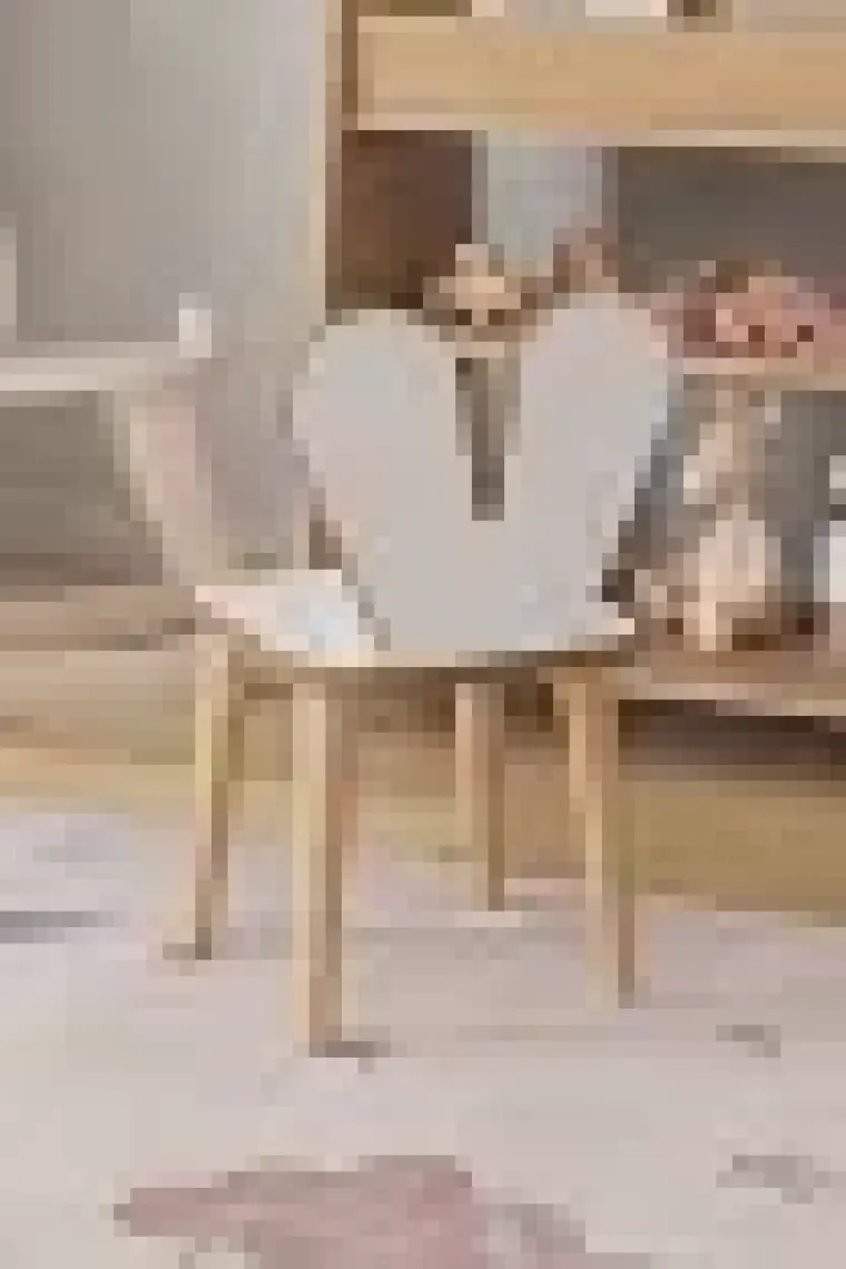 Obi Atölye Resim Kağıdı Rulolu Çocuk Aktivite Masası 60X45 cm 2 Sandalyeli Tavşan Sandalye