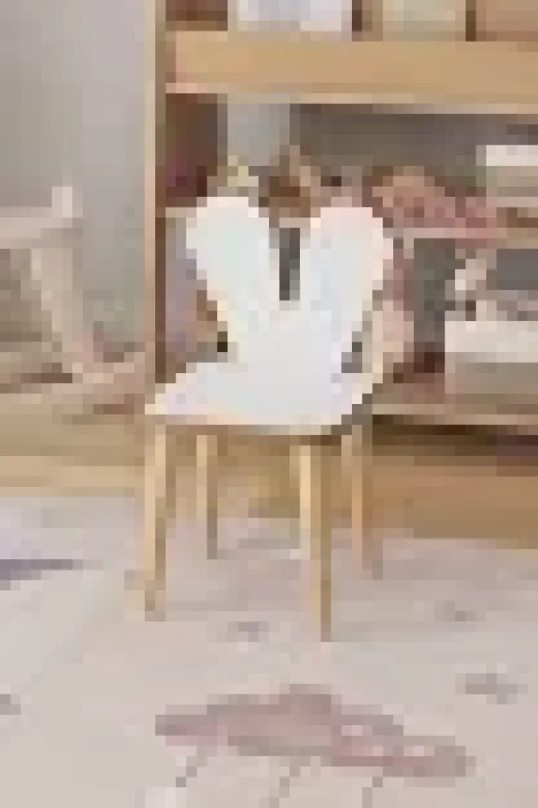 Obi Atölye Resim Kağıdı Rulolu Çocuk Aktivite Masası 60X45 cm 2 Sandalyeli Tavşan Sandalye