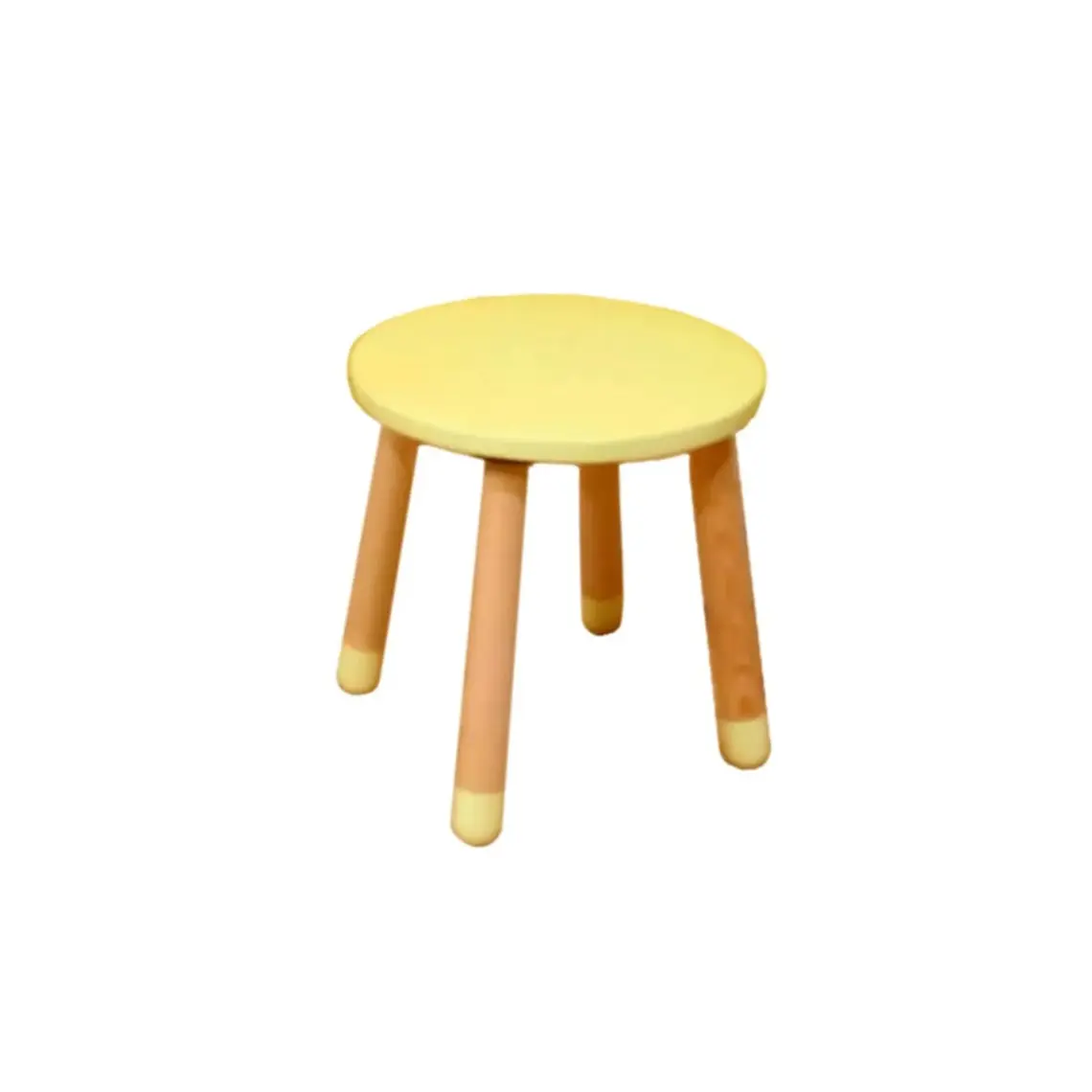 Wood & Joy Doğal Ahşap Renkli Çocuk Tabure (Lila)