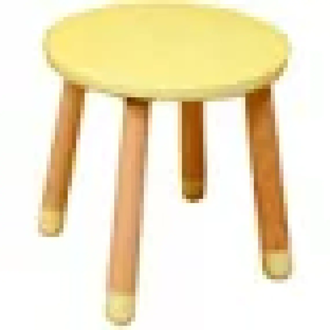 Wood & Joy Doğal Ahşap Renkli Çocuk Tabure (Lila)