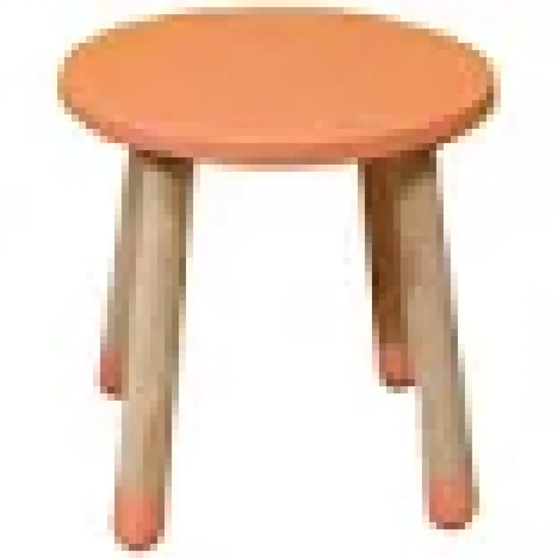 Wood & Joy Doğal Ahşap Renkli Çocuk Tabure (Lila)